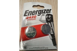 Knoflkov baterie ENERGIZER 3V CR 2430 2ks (blistr)